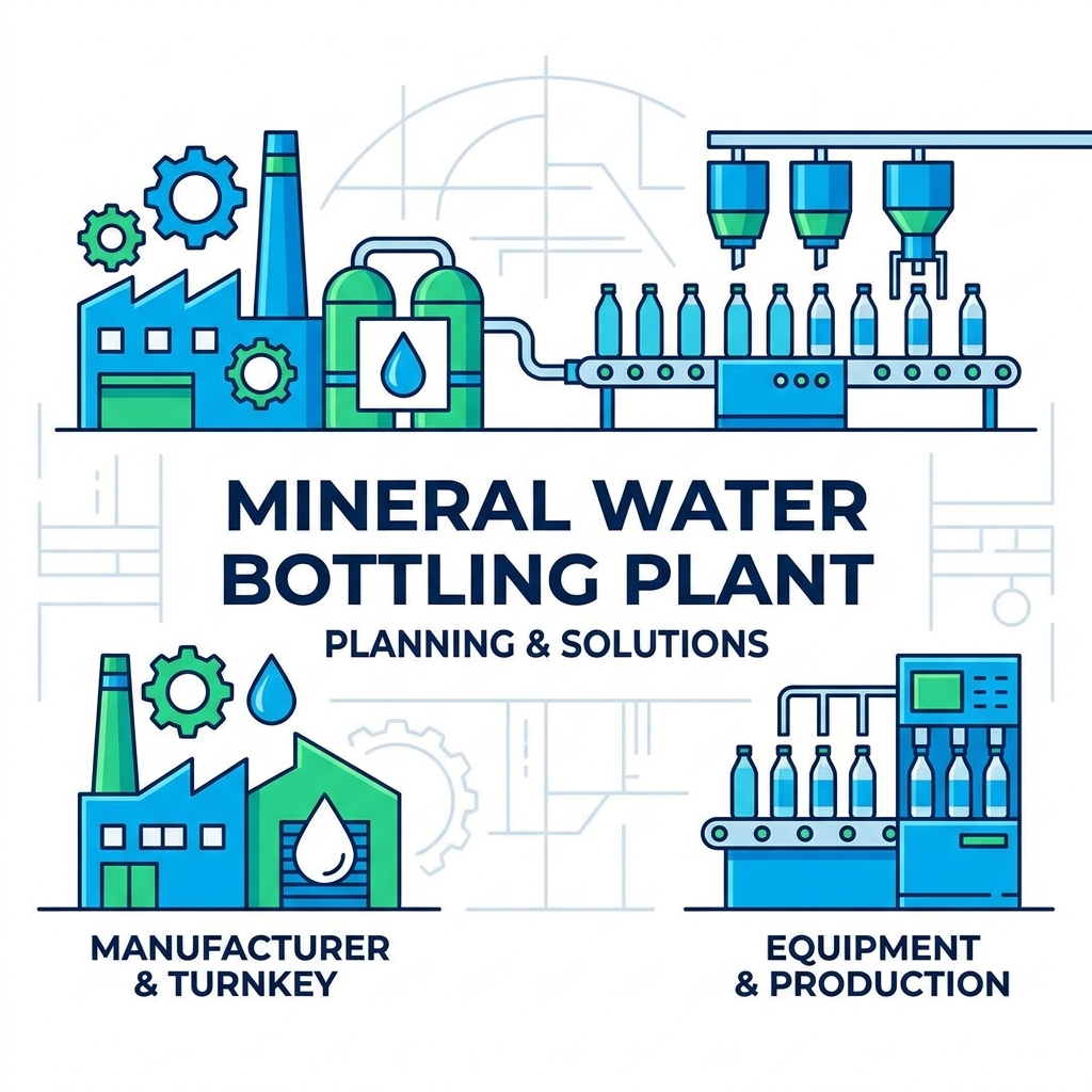 Hoe plant u een complete mineraalwaterbottelarij?